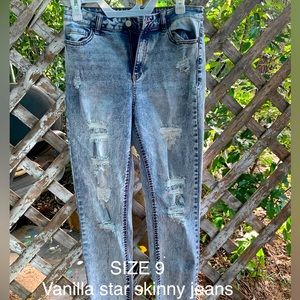Vanilla start high waisted destroyed skinny jeans
